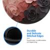 1 Mousepad with Non-Slip Rubber Base 8" Round Mouse-Mat with Stitched Edge Rose Color Blush and Black Gaming Mousepad for Wireless Mouses Computer Laptop Home Office Desk Pad view 4