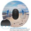 4 PCS Mousepad with Non-Slip Rubber Base 8" Round Mouse-Mat with Stitched Edge Romantic White Sand Landscape Gaming Mousepad for Wireless Mouses Computer Laptop Home Office Desk Pad view 3