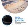 4 PCS Mousepad with Non-Slip Rubber Base 8" Round Mouse-Mat with Stitched Edge Romantic White Sand Landscape Gaming Mousepad for Wireless Mouses Computer Laptop Home Office Desk Pad view 4