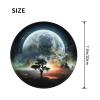 NONHAI 4 PCS Mousepad with Non-Slip Rubber Base 8"" Round Mouse-Mat with Stitched Edge Planet View Gaming Mousepad for Wireless Mouses Computer Laptop Home Office Desk Pad view 2