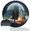NONHAI 4 PCS Mousepad with Non-Slip Rubber Base 8"" Round Mouse-Mat with Stitched Edge Planet View Gaming Mousepad for Wireless Mouses Computer Laptop Home Office Desk Pad view 3