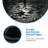 2 PCS Mousepad with Non-Slip Rubber Base 8" Round Mouse-Mat with Stitched Edge Sadness Stormy Day Umbrellas Gaming Mousepad for Wireless Mouses Computer Laptop Home Office Desk Pad view 4