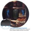 2 PCS Mousepad with Non-Slip Rubber Base 8" Round Mouse-Mat with Stitched Edge Whisky and Cigar Gaming Mousepad for Wireless Mouses Computer Laptop Home Office Desk Pad view 3