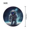 2 PCS Mousepad with Non-Slip Rubber Base 8" Round Mouse-Mat with Stitched Edge Galaxy Astronaut Gaming Mousepad for Wireless Mouses Computer Laptop Home Office Desk Pad view 2