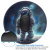 2 PCS Mousepad with Non-Slip Rubber Base 8" Round Mouse-Mat with Stitched Edge Galaxy Astronaut Gaming Mousepad for Wireless Mouses Computer Laptop Home Office Desk Pad view 3