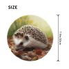 2 PCS Mousepad with Non-Slip Rubber Base 8" Round Mouse-Mat with Stitched Edge Hedgehog Gaming Mousepad for Wireless Mouses Computer Laptop Home Office Desk Pad view 2