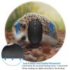 2 PCS Mousepad with Non-Slip Rubber Base 8" Round Mouse-Mat with Stitched Edge Hedgehog Gaming Mousepad for Wireless Mouses Computer Laptop Home Office Desk Pad view 3