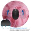1 Mousepad with Non-Slip Rubber Base 8" Round Mouse-Mat with Stitched Edge Pink Velvet Furry Textured Pattern Gaming Mousepad for Wireless Mouses Computer Laptop Home Office Desk Pad view 3