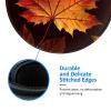 1 Mousepad with Non-Slip Rubber Base 8" Round Mouse-Mat with Stitched Edge Fall Autumn Leaves Gaming Mousepad for Wireless Mouses Computer Laptop Home Office Desk Pad view 4
