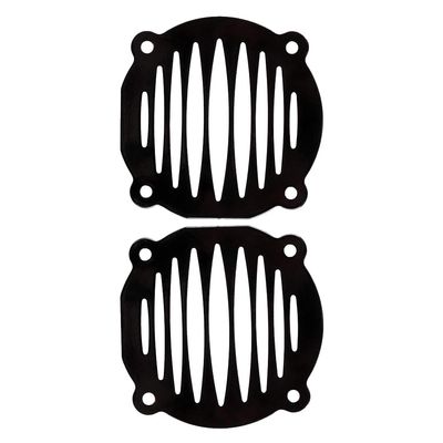 KACEPAR Speaker Trim Grill Cover, Motorcycle Horn Cover, Round Speaker Grill Cover, Audio Fairing Mount Speaker Trim Grill Cover, Black