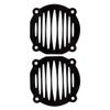 KACEPAR Speaker Trim Grill Cover, Motorcycle Horn Cover, Round Speaker Grill Cover, Audio Fairing Mount Speaker Trim Grill Cover, Black view 1