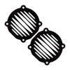 KACEPAR Speaker Trim Grill Cover, Motorcycle Horn Cover, Round Speaker Grill Cover, Audio Fairing Mount Speaker Trim Grill Cover, Black view 3