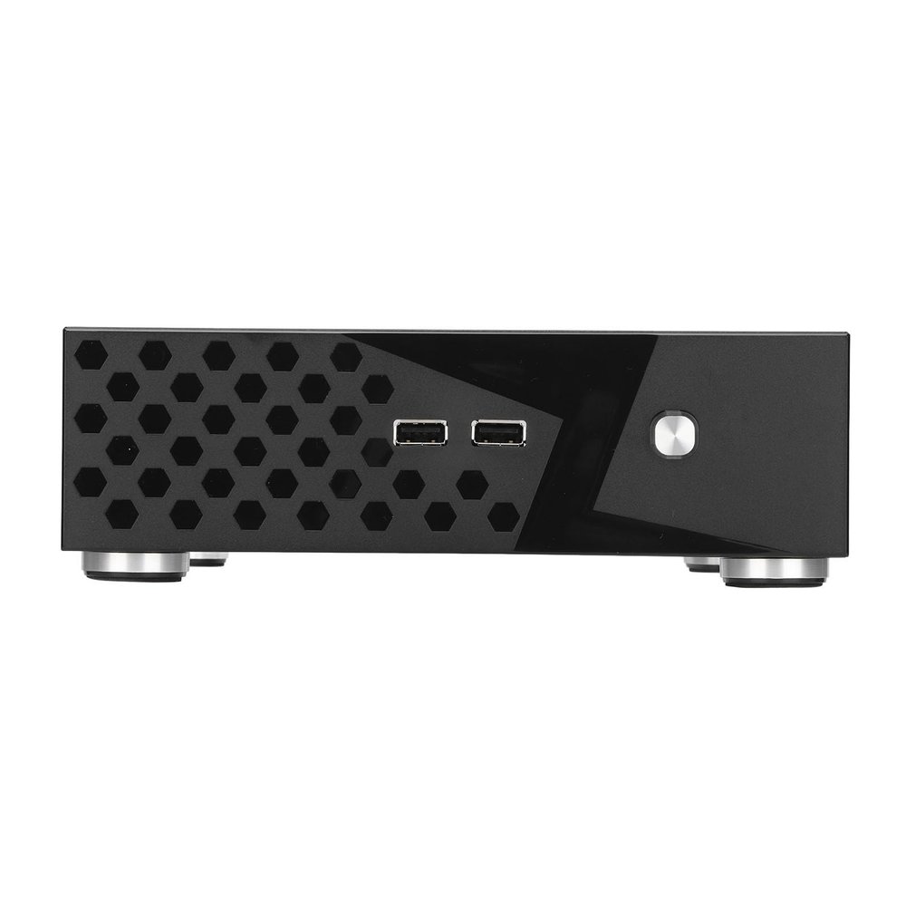 Desktop Computer Case, Mini ITX Case Sturdy Easy Good Heat Dissipation Light Delicate for Hotel Computers for SelfService Terminals