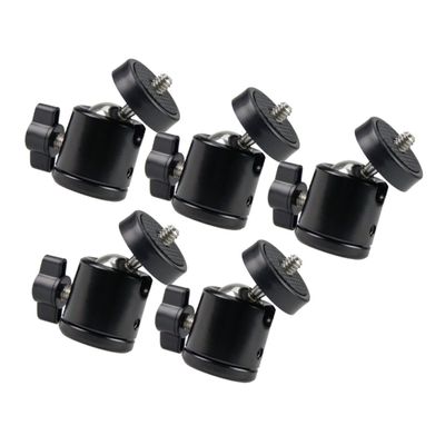 UPKOCH 5pcs Mobile Phone Clip Camera Adapter with Screw Spherical Head Bracket for Tripods Lightweight and Durable Damping Slide Platform for Photography and Vlogging