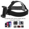 Airshi Head Strap Mount, Adjustable Removable Head Camera Mount 120 Degree Reversible Antislip Comfortable Cold Shoe Design for Mobile Phones for Sports Cameras, Default, Airshig2dxnwuib4 view 4