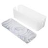 BRIGHTFUFU Handmade Cable Management Box Large Capacity Cord Organizer Storage Detachable Bamboo Lid view 1