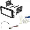 Double DIN Car Stereo Radio Kit, Wire Harness, Antenna Adapter, and Install Parts Made for Ford/Mercury: 2005-2007 Focus, 2006-2009 Fusion, 2005-2007 Mustang + More -Will not retain Factory Sub view 1