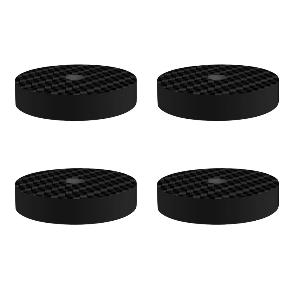 Dufray HiFi Speaker Spike Pads, Carbon Fiber Speaker Stand Feet, 1"x0.2", Hi-end Speaker Isolation Feet Shock Absorber Feet for DAC Subwoofer Turntables