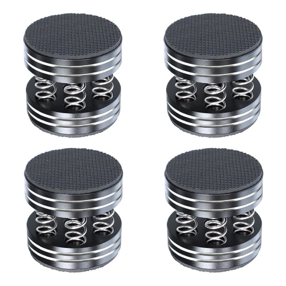Dufray HiFi Speaker Stand Feet 1.8"x1.6" Spring Shock Absorber Feet Hi-end Audio Isolation Feet Aluminum Speaker Spike Pads for CD-Player DAC Subwoofer Turntables