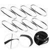 jojofuny 120pcs Mixed Square Rubber Belts for Cassette Tape Machine and Recorder Repair Flexible Low Noise Smooth Transmission Compatible Tape Recorders DVD Drives Personal Stereos view 3