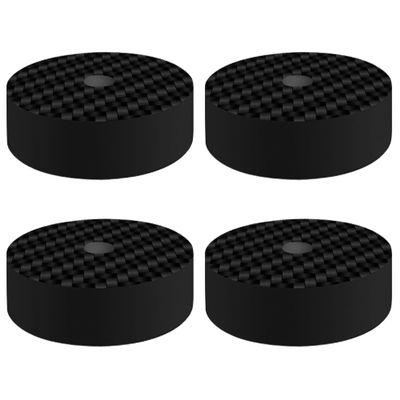 Dufray HiFi Speaker Spike Pads, Carbon Fiber Speaker Stand Feet, 2"x0.4", Hi-end Speaker Isolation Feet Shock Absorber Feet for DAC Subwoofer Turntables