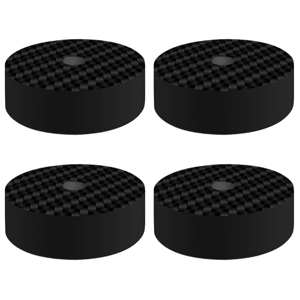 Dufray HiFi Speaker Spike Pads, Carbon Fiber Speaker Stand Feet, 2"x0.4", Hi-end Speaker Isolation Feet Shock Absorber Feet for DAC Subwoofer Turntables