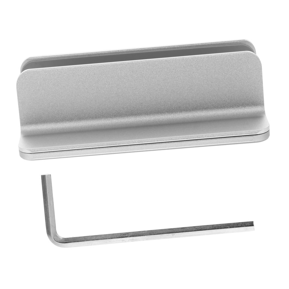 Yardenfun CNC Polished Laptop Vertical Rack Aluminum Alloy Slot Notebook Holder Scratch-Resistant Tablet Dock