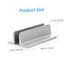 Yardenfun CNC Polished Laptop Vertical Rack Aluminum Alloy Slot Notebook Holder Scratch-Resistant Tablet Dock view 4