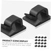 HOMSFOU 150pcs Self Adhesive Cable Clips Mini Outdoor Wire Management Clips for Organizing Power Cords Lights and Wires Easy to Install Space-Saving Fasteners view 4