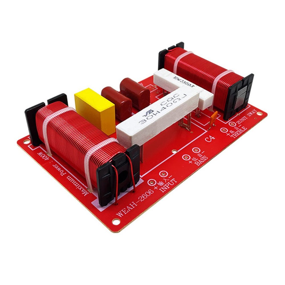 2-Way Speaker Divider 400W Long Durability Filter Frequency Divider for Speaker Frequency Divider 2 Way
