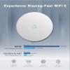 BROWAN WiFi 6 Ceiling Mounted AX6000 Enterprise Access Point (MI12) with OFDMA MU-MIMO Mesh, PoE+ Powered for Business & Home | PoE Injector Not Included view 3