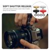 Yardenfun 4pcs Aluminum Alloy Concave Camera Shutter Release Buttons Soft Release Button for Comfortable Photography Includes Gold Red Silver and Black Options view 4