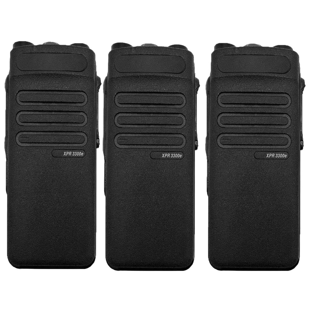 3Pack Black XPR3300E Repair Housing Case Front Cover Compatible for XPR3300e Radio
