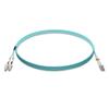 CableWholesale LC/UPC to SC/UPC OM4 Duplex Fiber Patch Cord, Multimode 50/125, 10Gbit, Aqua - 2.0mm, 9.9 Feet (3 Meter) view 2
