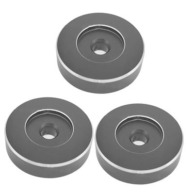 Gadpiparty 3pcs Vinyl Record Adapter Aluminum Turntable Insert Performance for Home Dj Use Easy Installation Design Compatible All Turntables