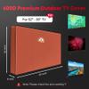 Zettum Outdoor TV Cover 55 Inch - 600D TV Cover Waterproof & Weatherproof for 52 to 55 Inch Outdoor TV, Heavy Duty TV Enclosure Protector for Outside Flat Screen TV (Size: 52"L x 6"D x 32"H) view 2