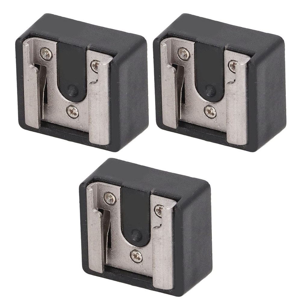 MUNEFE 3PCS Flash Hot Shoe Mot Adapter, Metal Tripod Screw Adapter, Hot Shoe Adapter for Camera CAE Flash