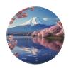2 PCS Mousepad with Non-Slip Rubber Base 8" Round Mouse-Mat with Stitched Edge Mount Fuji Gaming Mousepad for Wireless Mouses Computer Laptop Home Office Desk Pad view 1