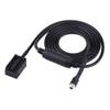 KELFEEAO Car Black Female Auxiliary Audio Adapter Cable for E85 E86 Z4 CD X3 E83 12 Pin Line for iPod Auxiliary Adapters view 1
