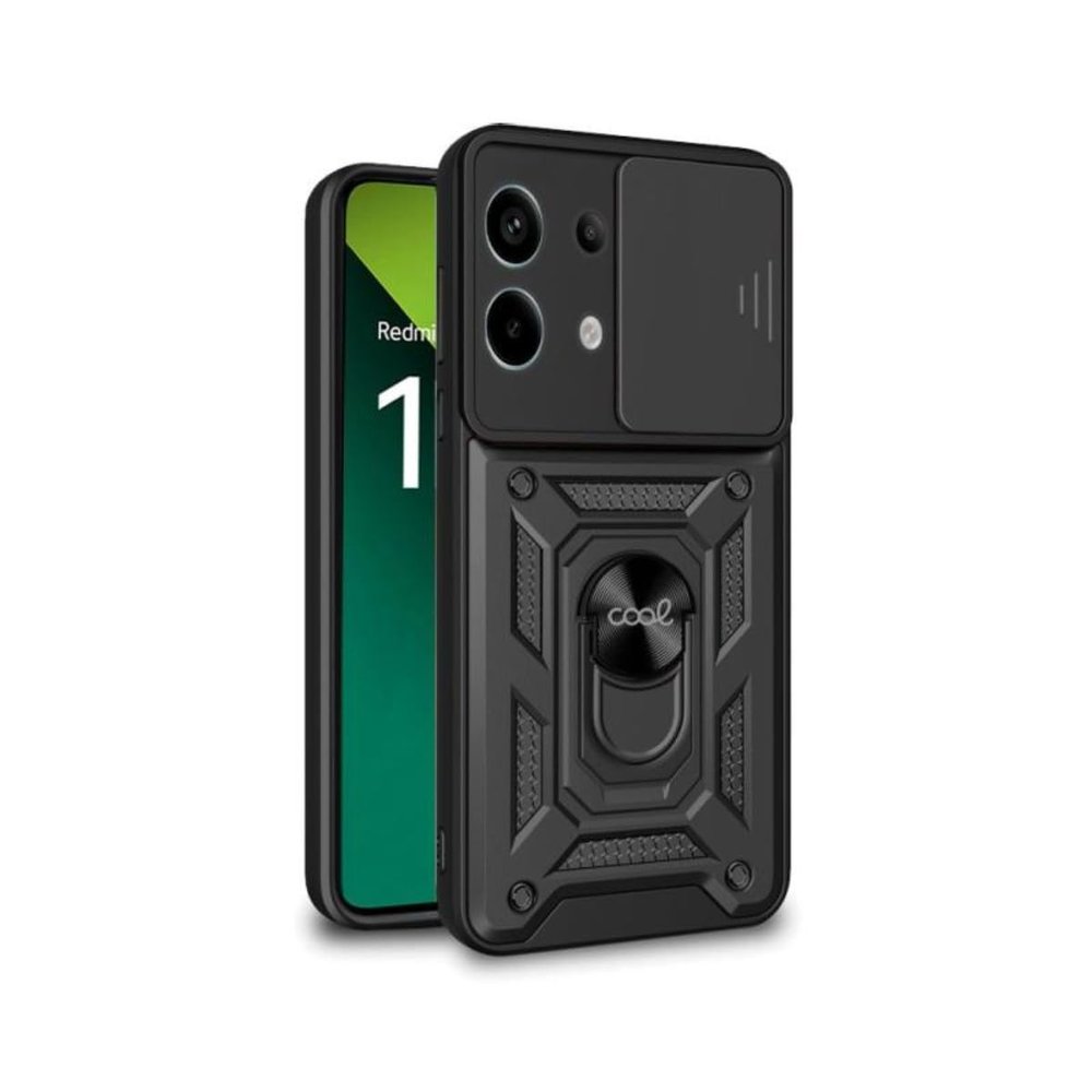 Cool Case for Xiaomi Redmi Note 13 Pro 5G / Poco X6 5G Hard Ring Black