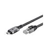 goobay 1.5 m LAN to USB Cable 1 Gbit Data Transfer - USB C 3.1 to RJ45 Ethernet CAT 6 Cable Connects Router and Smartphone - LAN Cable Adapter for Laptop and MacBook - LAN Adapter USB C - 70697 view 4