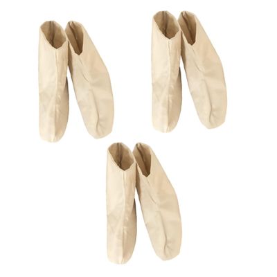 CALLARON 3pairs Special Rain Boots Inner Cover Pure Cotton Double-Layer Foot Cover Lace-up Design Breathable Comfortable Men Women