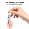 ulafbwur Personal Safety Alarm, Personal Alarms for Women, Portable Leaves-Shaped Alloy Full Metal Alarm Keychain for Personal Use Silver view 2