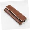 WOFASHPURET Pu Eyelash Extension Tweezers Storage Case Durable Pouch for Eyelash Tweezers Scratch-resistant Organizer for Home and Travel Use Stylish Brown Cosmetic Bag view 3