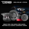 DS18 Ultimate Car Audio Bundle - 2X GTX1XL Titanium Tweeters & 2X PRO-HY6.4B Hybrid Mid-Range - Power, Precision, and Performance Upgrade for Your Car Stereo Sound System view 4