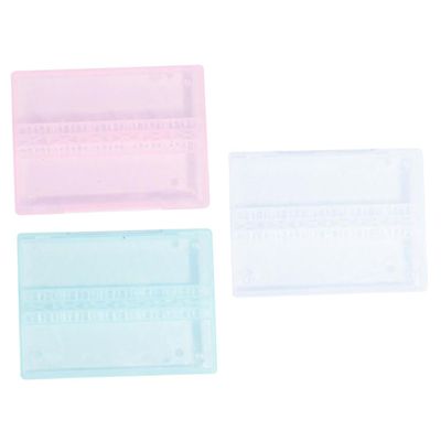 WOFASHPURET 3pcs Nail Drill Bits Storage Boxes Nail Drill Bit Organizers for Manicure Practice Polishing Cases for Art Salon