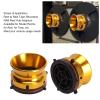 1 Pair Nab Hub Adapters, 10 Inch Aluminum Alloy Nab Hub Adapter Reel to Reel Opener Nab Reel Hub Adaptors for for Akai for TEAC (Gold) view 3