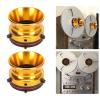 1 Pair Nab Hub Adapters, 10 Inch Aluminum Alloy Nab Hub Adapter Reel to Reel Opener Nab Reel Hub Adaptors for for Akai for TEAC (Gold) view 4