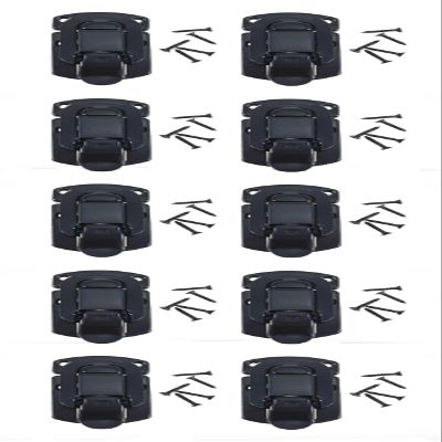 (10 Pack) Reliable Hardware 2510BK Black Briefcase/Draw Latch w/mounting Screws