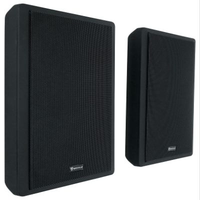 Rockville RockSlim Black 5.25" 240W Home Theater Speakers, 8 Ohm, Slim Wall-Mount Design, Clear Audio, Durable Build, for Home Theater Enthusiasts, 2-Piece